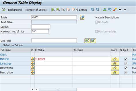 ckmlct table in sap